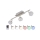 Briloner 2040-032 - LED RGB Himmennettävä kohdevalo 3xLED/3,3W/230V + Kauko-ohjaus