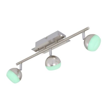 Briloner 2040-032 - LED RGB Himmennettävä kohdevalo 3xLED/3,3W/230V + Kauko-ohjaus