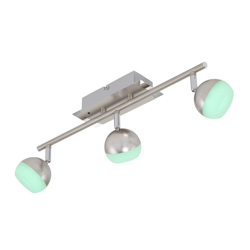 Briloner 2040-032 - LED RGB Himmennettävä kohdevalo 3xLED/3,3W/230V + Kauko-ohjaus