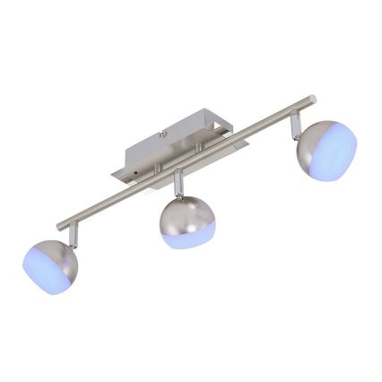 Briloner 2040-032 - LED RGB Himmennettävä kohdevalo 3xLED/3,3W/230V + Kauko-ohjaus