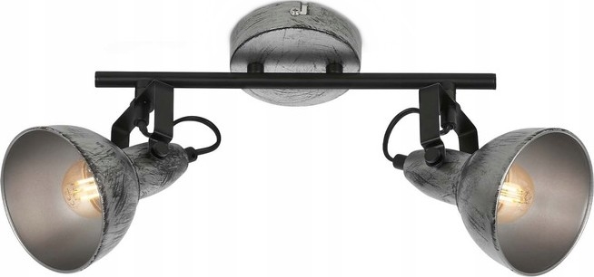 Briloner 2049-024 - Kohdevalo RETRO 2xE14/40W/230V harmaa