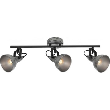 Briloner 2049-034 - Kohdevalo RETRO 3xE14/40W/230V harmaa