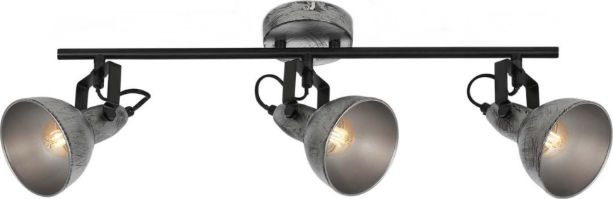 Briloner 2049-034 - Kohdevalo RETRO 3xE14/40W/230V harmaa