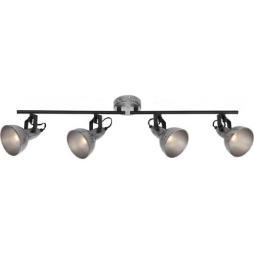 Briloner 2049-044 - Kohdevalo RETRO 4xE14/40W/230V harmaa