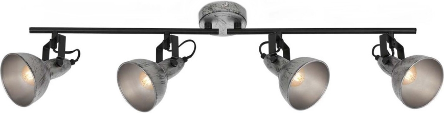 Briloner 2049-044 - Kohdevalo RETRO 4xE14/40W/230V harmaa