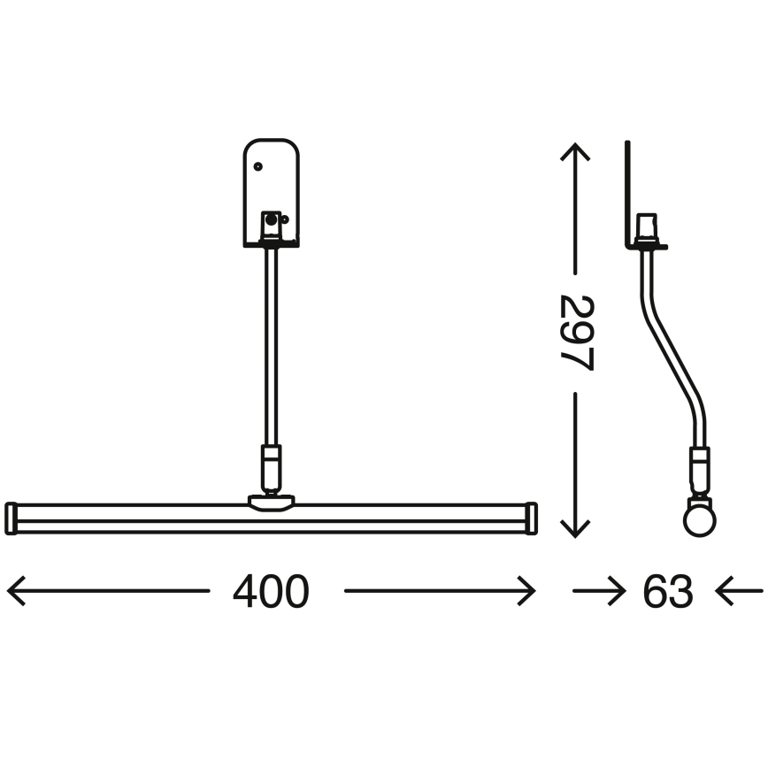 Briloner 2058-018 - kylpyhuoneen LED-peilivalo SPLASH LED/5,5W/230V IP23