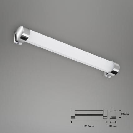 Briloner 2059-018 - Kylpyhuoneen LED-peilivalo SPLASH LED/8W/230V IP44