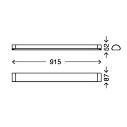 Briloner 2070-218 - LED-peilivalon kylpyhuoneeseen BATH LED/15W/230V IP44