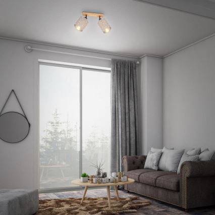 Briloner 2078-021 - Kohdevalo SPOTLIGHT 2xE27/25W/230V beige