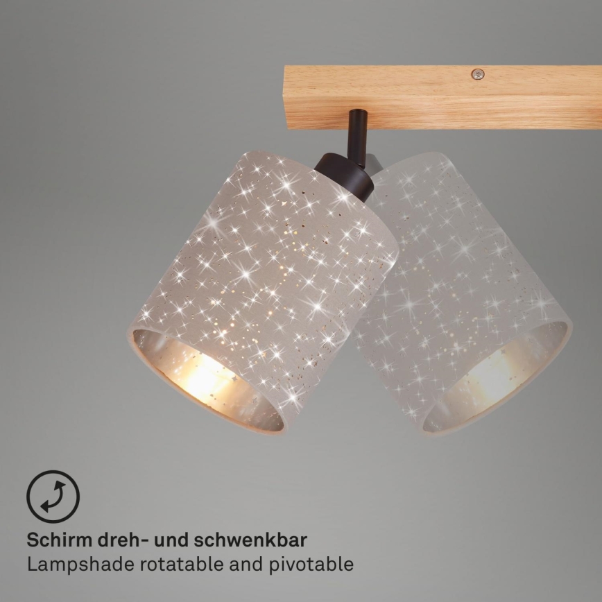 Briloner 2078-021 - Kohdevalo SPOTLIGHT 2xE27/25W/230V beige