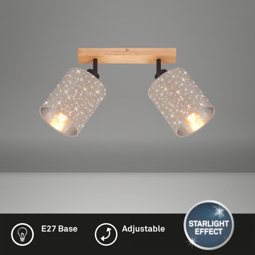 Briloner 2078-021 - Kohdevalo SPOTLIGHT 2xE27/25W/230V beige