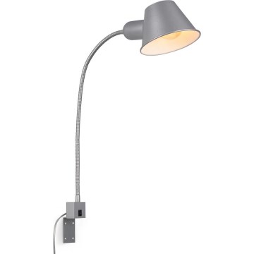 Briloner 2079-014 - Joustava seinälamppu  1xE27/10W/230V hopea