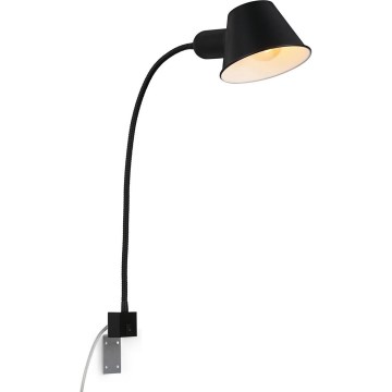 Briloner 2079-015 - Joustava seinälamppu  1xE27/10W/230V musta