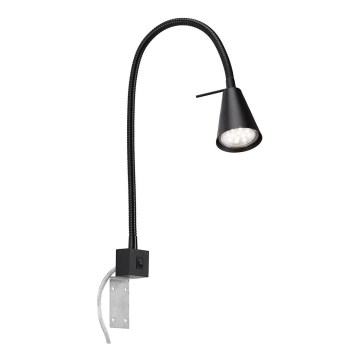 Briloner 2080-015 - LED-seinävalaisin COMFORT LIGHT 1xGU10/5W/230V musta