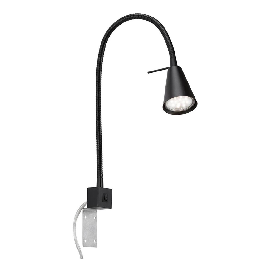 Briloner 2080-015 - LED-seinävalaisin COMFORT LIGHT 1xGU10/5W/230V musta