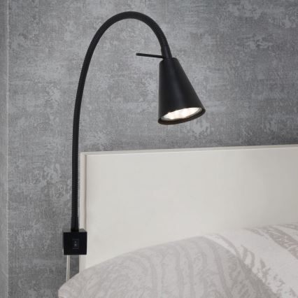 Briloner 2080-015 - LED-seinävalaisin COMFORT LIGHT 1xGU10/5W/230V musta