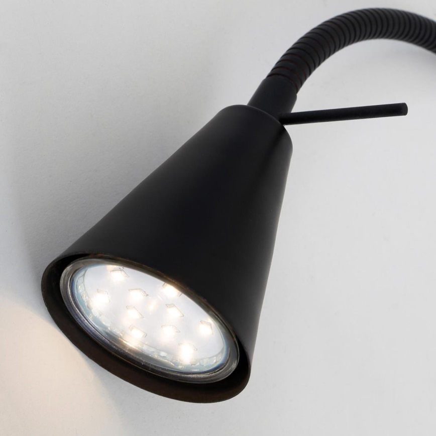 Briloner 2080-015 - LED-seinävalaisin COMFORT LIGHT 1xGU10/5W/230V musta