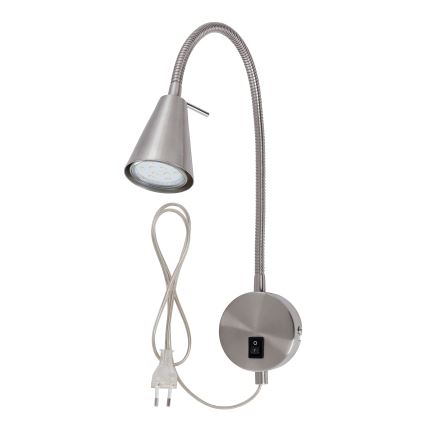 Briloner 2082-012 - LED-seinävalaisin COMFORT LIGHT 1xGU10/5W/230V mattakromi
