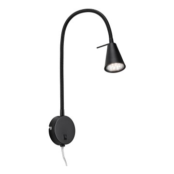Briloner 2082-015 - LED-seinävalaisin COMFORT LIGHT 1xGU10/5W/230V musta