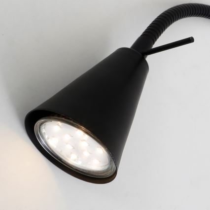 Briloner 2082-015 - LED-seinävalaisin COMFORT LIGHT 1xGU10/5W/230V musta