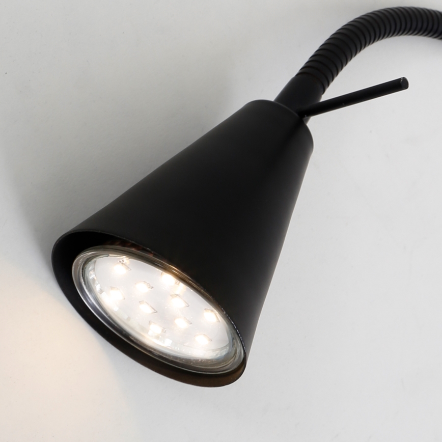 Briloner 2082-015 - LED-seinävalaisin COMFORT LIGHT 1xGU10/5W/230V musta