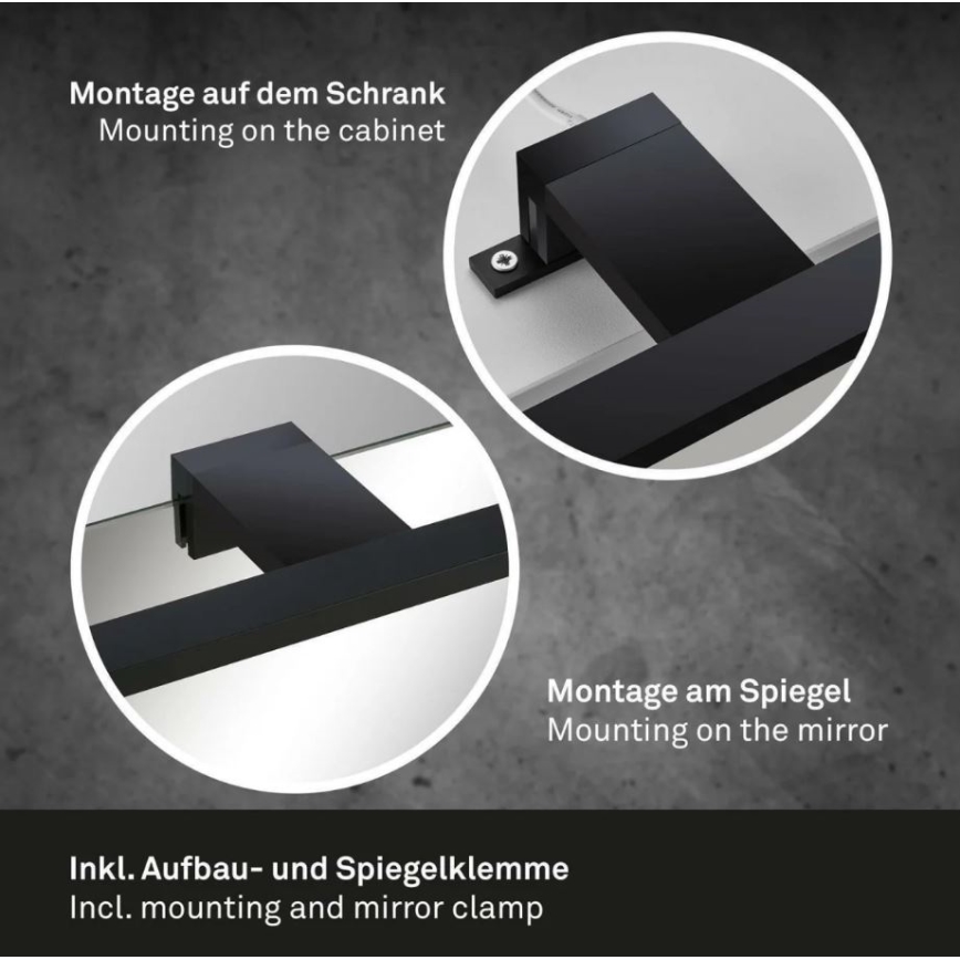 Briloner 2104-015 - Kylpyhuoneen LED-peilivalo DUN LED/5W/230V 30 cm IP44