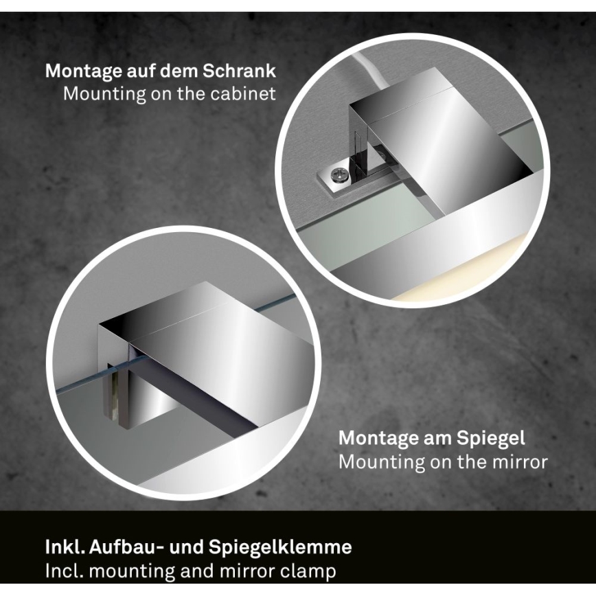 Briloner 2104-018 - Kylpyhuoneen LED-peilivalo DUN LED/5W/230V 30 cm IP44