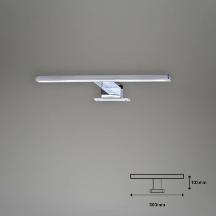 Briloner 2104-018 - Kylpyhuoneen LED-peilivalo DUN LED/5W/230V 30 cm IP44