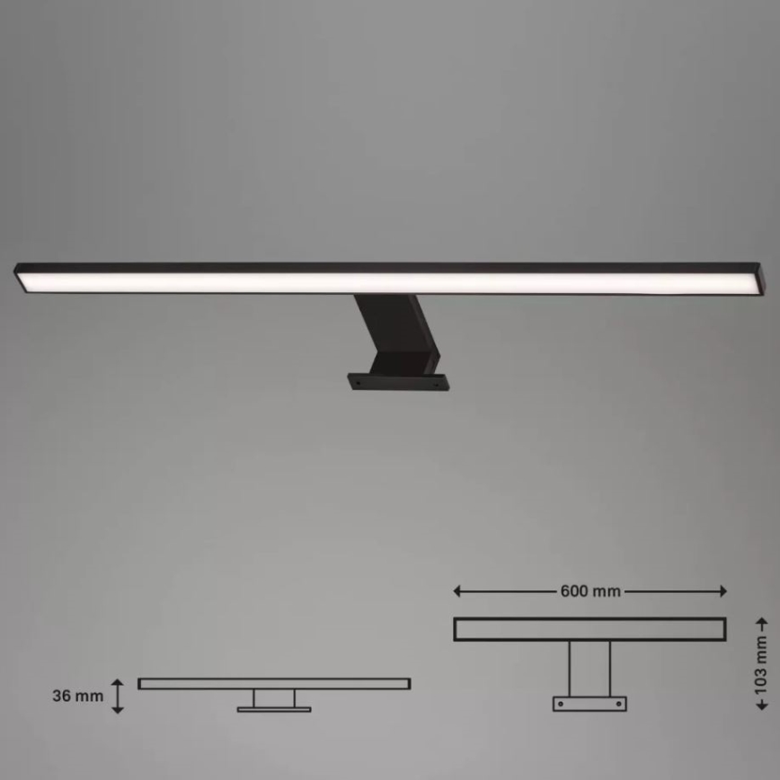 Briloner 2104-115 - Kylpyhuoneen LED-peilivalo DUN LED/8W/230V 60 cm IP44