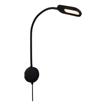 Briloner 2177015 - LED Himmennettävä flexible wall lamppu LED/6W/230V musta