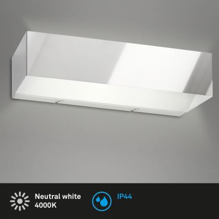 Briloner 2204-018 - LED-ulkoseinävalaisin LED/8W/230V IP44 kiiltävä kromi