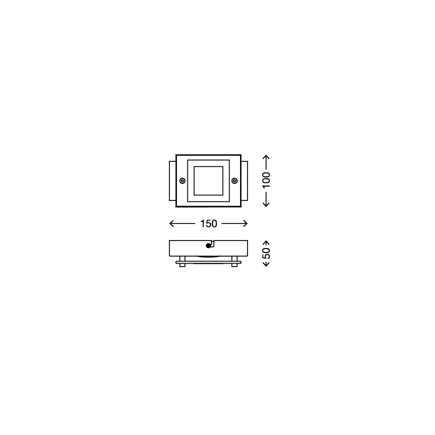 Briloner - 2213-018 - LED-kattovalaisin kylpyhuoneessa SPLASH LED/4,5W/230V IP44