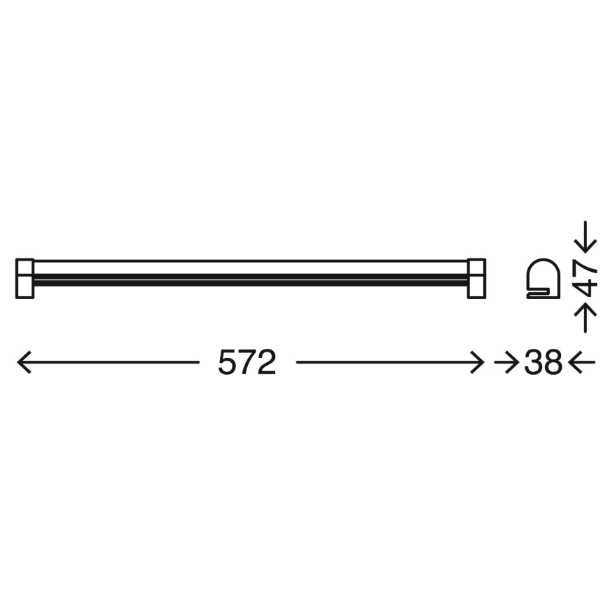 Briloner 2243-118 - LED Himmennettävä kylpyhuoneen peilivalaisin COOL&COSY LED/10W/230V 2700/4000K IP44