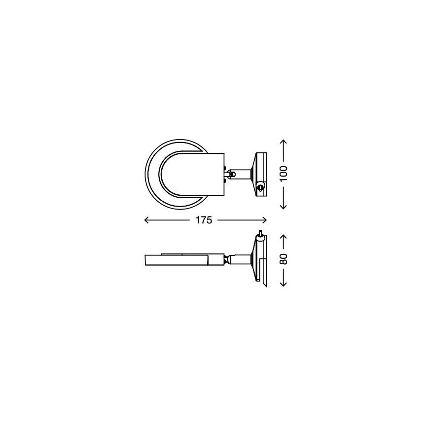 Briloner 2297-018 - LED-peilivalot SURF 1xLED/4,5W/230V