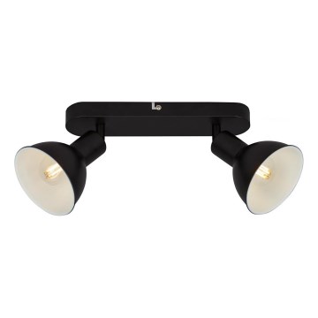 Briloner 2674-025 - Kohdevalo RETRO 2xE14/25W/230V musta