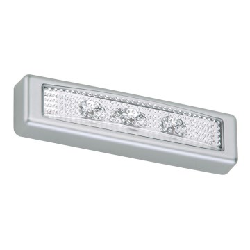 Briloner 2689-034 - LED Kosketussuuntavalo LERO LED/0,18W/3xAAA hopea