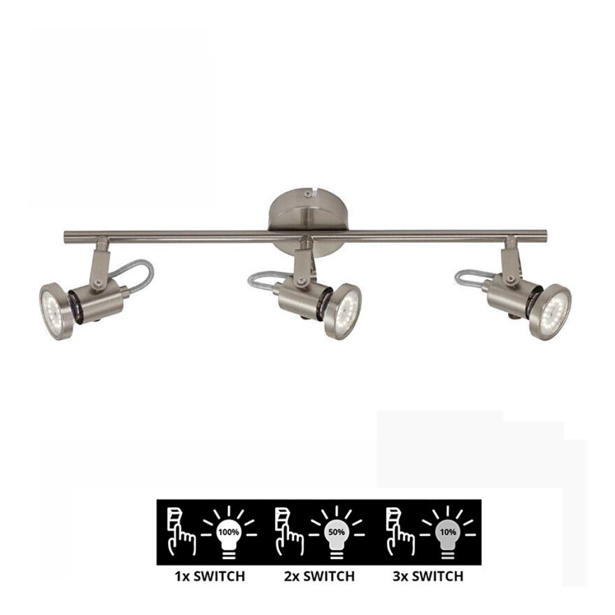 Briloner 2712-032 - Himmennettävä LED-kohdevalo SEMPLICE 3xGU10/5W/230V