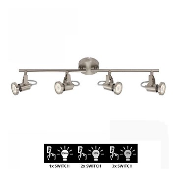Briloner 2712-042 - Himmennettävä LED-kohdevalo SEMPLICE 4xGU10/5W/230V