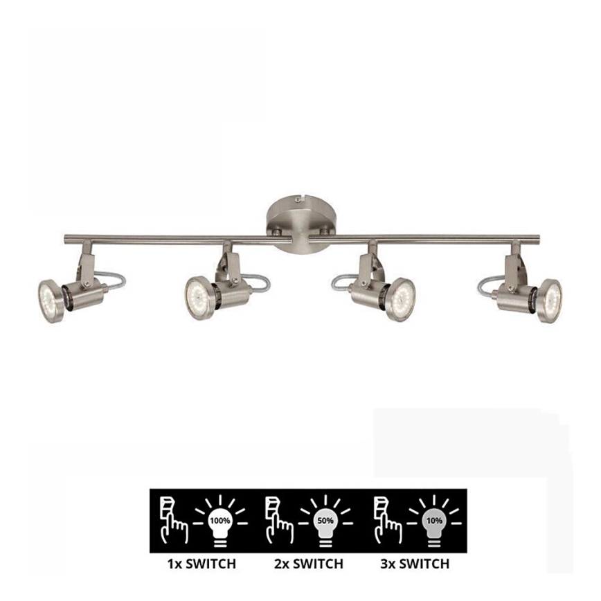 Briloner 2712-042 - Himmennettävä LED-kohdevalo SEMPLICE 4xGU10/5W/230V