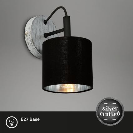 Briloner 2737-014 - Seinävalaisin SILVER CRAFTED 1xE14/25W/230V