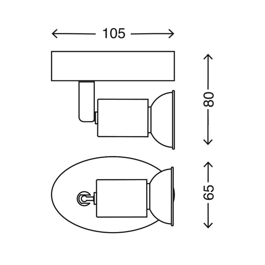 Briloner 2767-016 - LED-seinävalaisin 1xGU10/3W/230V valkoinen