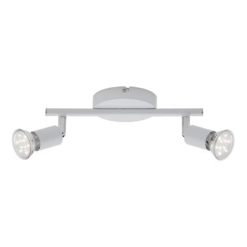 Briloner 2767-026 - LED-kohdevalaisin 2xGU10/6W/230V valkoinen