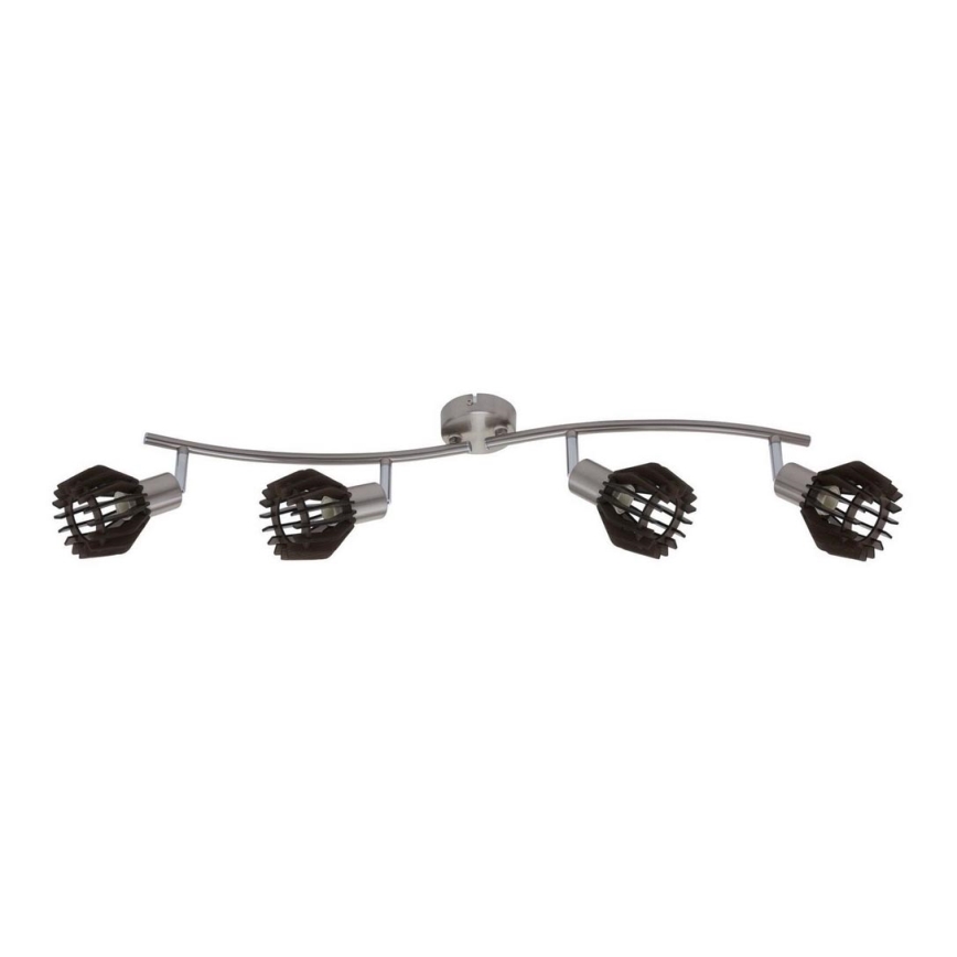 Briloner 2812-042 - Kohdevalo NATURE 4xE14/5,5W/230V kumipuu