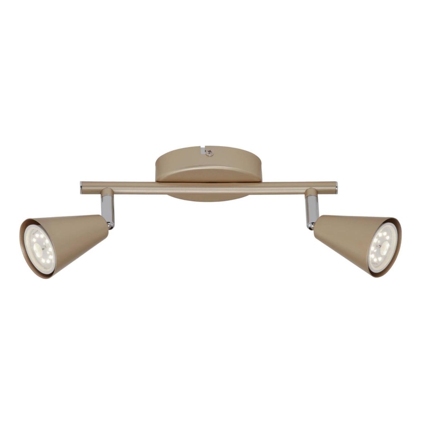 Briloner 2849-027 - LED-kohdevalaisin GOLD BASIC 2xGU10/5W/230V