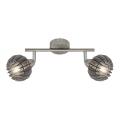 Briloner 2852- 026 - Kohdevalo RETRO 2xE14/5,5W/230V kumipuu