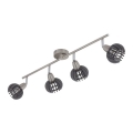 Briloner 2852-046 - Kohdevalo RETRO 4xE14/5,5W/230V kumipuu