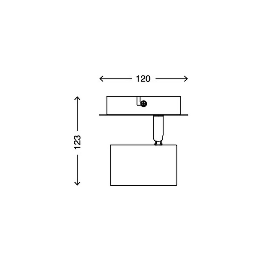 Briloner 2857-016 - Seinävalaisin SPOT 1xGU10 / 40W / 230V valkoinen