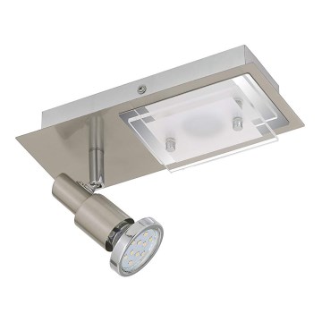 Briloner 2879-022 - LED-kattovalaisin COMBINATA 1xGU10/3W + LED/5W/230V