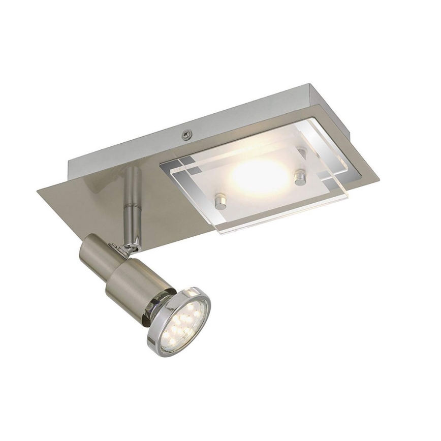 Briloner 2879-022 - LED-kattovalaisin COMBINATA 1xGU10/3W + LED/5W/230V
