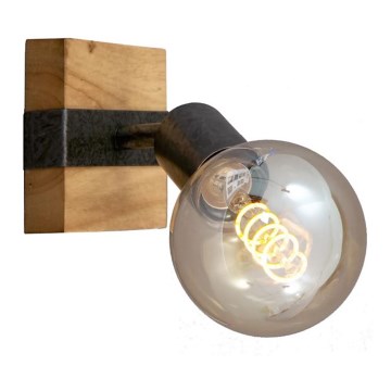 Briloner 2900-011 - Seinäkohdevalo WOOD BASIC 1xE27/25W/230V